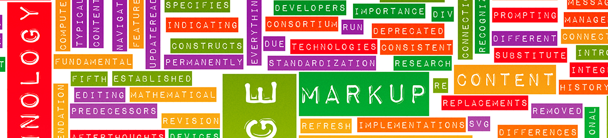Abstract image of web language on stickers